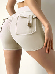 Load image into Gallery viewer, Scrunch Butt Shorts With Back Pockets
