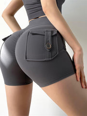 Load image into Gallery viewer, Scrunch Butt Shorts With Back Pockets
