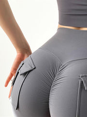 Load image into Gallery viewer, Scrunch Butt Shorts With Back Pockets
