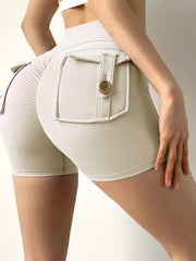 Load image into Gallery viewer, Scrunch Butt Shorts With Back Pockets
