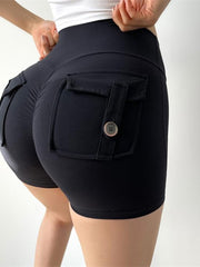 Load image into Gallery viewer, Scrunch Butt Shorts With Back Pockets
