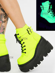 Load image into Gallery viewer, Chunky Heel Ankle Boots
