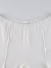 Load image into Gallery viewer, Low Waist Ribbed Flare Pants
