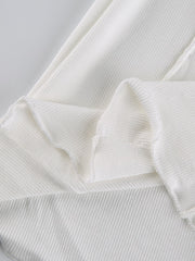 Load image into Gallery viewer, Low Waist Ribbed Flare Pants
