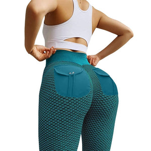 High Waist Leggings With Back Pocket