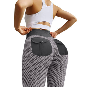 High Waist Leggings With Back Pocket