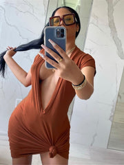 Load image into Gallery viewer, Deep V-Neck Dress
