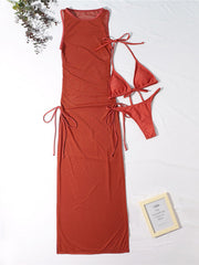 Load image into Gallery viewer, Sheer Dress With Bikini
