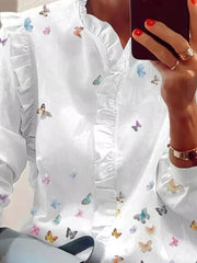 Load image into Gallery viewer, Butterfly Print Blouse
