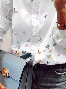 Butterfly Print Blouse