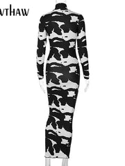 Load image into Gallery viewer, Long Sleeve Turtleneck Dress
