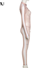 Load image into Gallery viewer, Long Sleeve Sheer Jumpsuit
