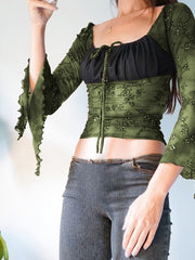 Load image into Gallery viewer, Flared Sleeve Top
