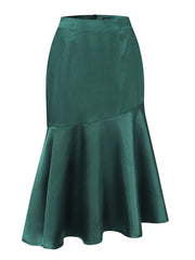 Load image into Gallery viewer, Satin Ruffled Skirt
