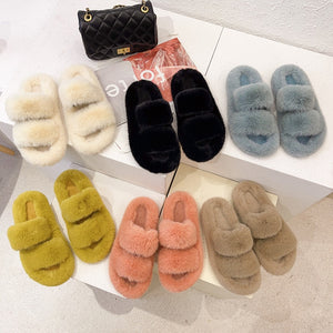 Faux Fur Slippers