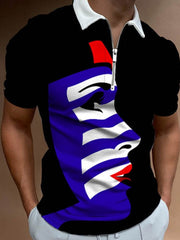 Load image into Gallery viewer, Cool Graphic Collar T-Shirt
