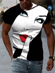 Load image into Gallery viewer, Cool Graphic Collar T-Shirt
