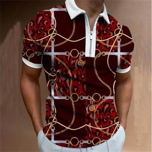 Cool Graphic Collar T-Shirt