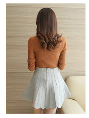 Load image into Gallery viewer, Turtleneck Knitted Sweater
