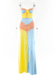 Load image into Gallery viewer, Lace Satin Dress
