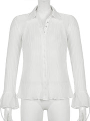 Load image into Gallery viewer, Flared Sleeve Shirt
