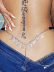 Load image into Gallery viewer, Letter Chain Thong
