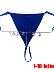 Load image into Gallery viewer, Letter Chain Thong

