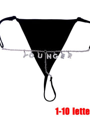 Load image into Gallery viewer, Letter Chain Thong
