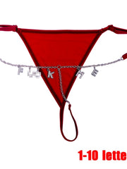 Load image into Gallery viewer, Letter Chain Thong
