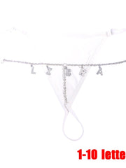 Load image into Gallery viewer, Letter Chain Thong
