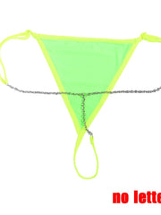 Load image into Gallery viewer, Letter Chain Thong
