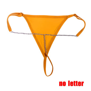 Letter Chain Thong
