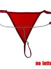 Load image into Gallery viewer, Letter Chain Thong
