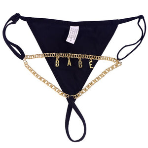 Thong With Chain