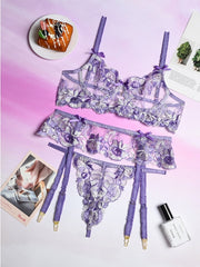 Load image into Gallery viewer, Floral Lace Lingerie Set
