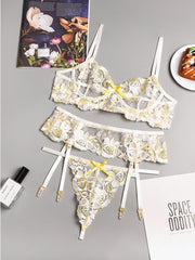 Load image into Gallery viewer, Floral Lace Lingerie Set
