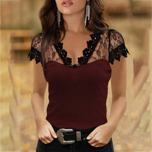 Lace V-neck Top