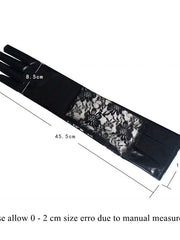 Load image into Gallery viewer, Lace Faux Leather Gloves
