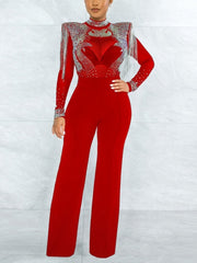 Load image into Gallery viewer, Sheer-Top Jumpsuit
