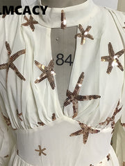 Load image into Gallery viewer, Turtleneck Maxi Dress
