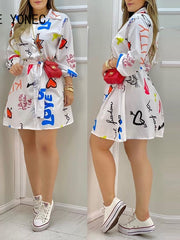Load image into Gallery viewer, All Over Letter Print Mini Dress
