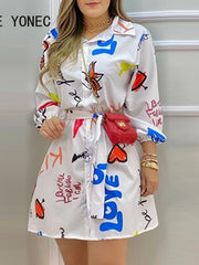 Load image into Gallery viewer, All Over Letter Print Mini Dress
