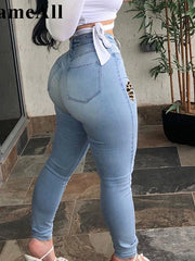 Load image into Gallery viewer, Leopard Patchwork Ripped Jeans
