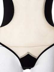Load image into Gallery viewer, Sheer Patchwork Bodysuit
