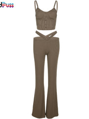 Load image into Gallery viewer, Ribbed Two-Piece Set
