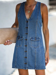 Load image into Gallery viewer, Denim Summer Dress
