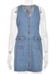 Load image into Gallery viewer, Denim Summer Dress
