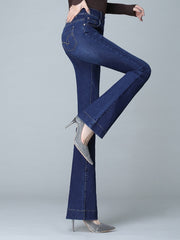 Load image into Gallery viewer, Flared Legs Jeans Pants
