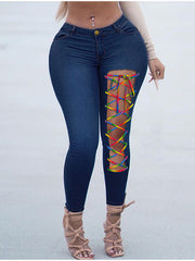 Load image into Gallery viewer, Asymmetric Lace Up Jeans
