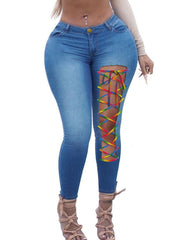 Load image into Gallery viewer, Asymmetric Lace Up Jeans
